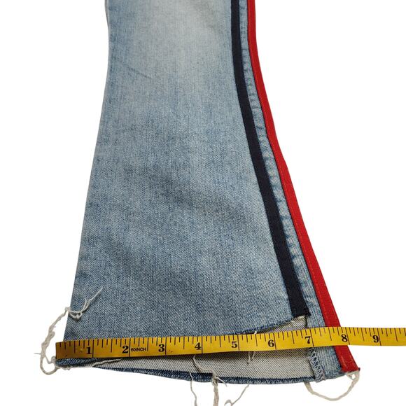 Mother Superior Womens Insider Crop Step Fray Jeans Size 25 Thanks Again Racer - Picture 16 of 16